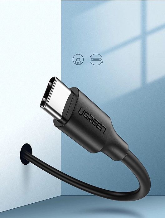 Ugreen kabel przewód Usb - Usb Typ C 2 A 1m czarny (60116)