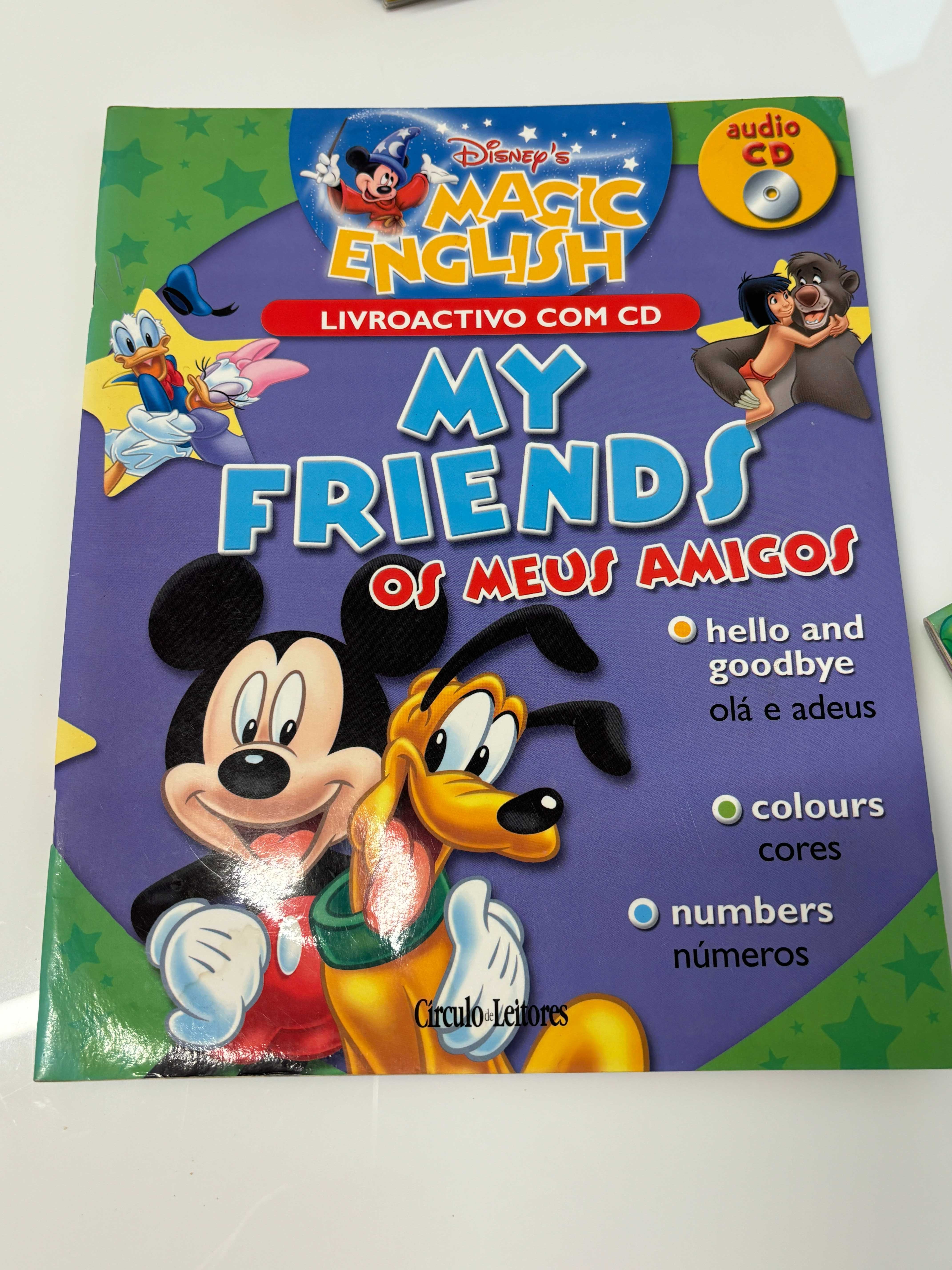 6 livros DISNEY´S MAGIC ENGLISH interactivo com CD