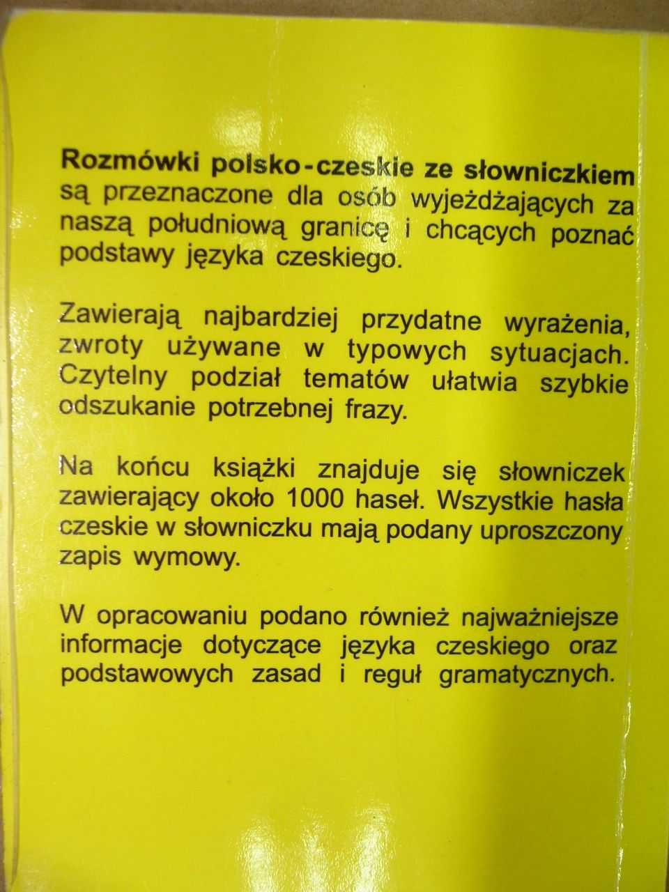 Rozmówki polsko-czeskie ze słowniczkem