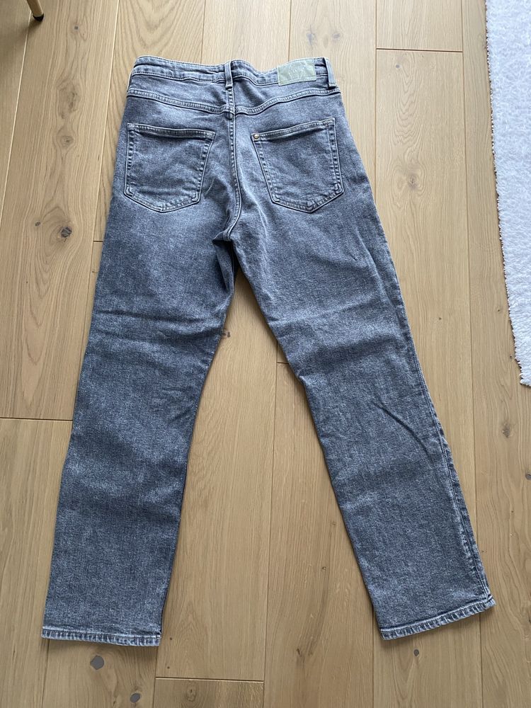 Jeansy czarne / szare H&M Vintage roz 38
