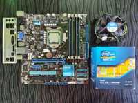 Материнская плата ASUS P8H67-M socket 1155 Intel i7 16gb озу.