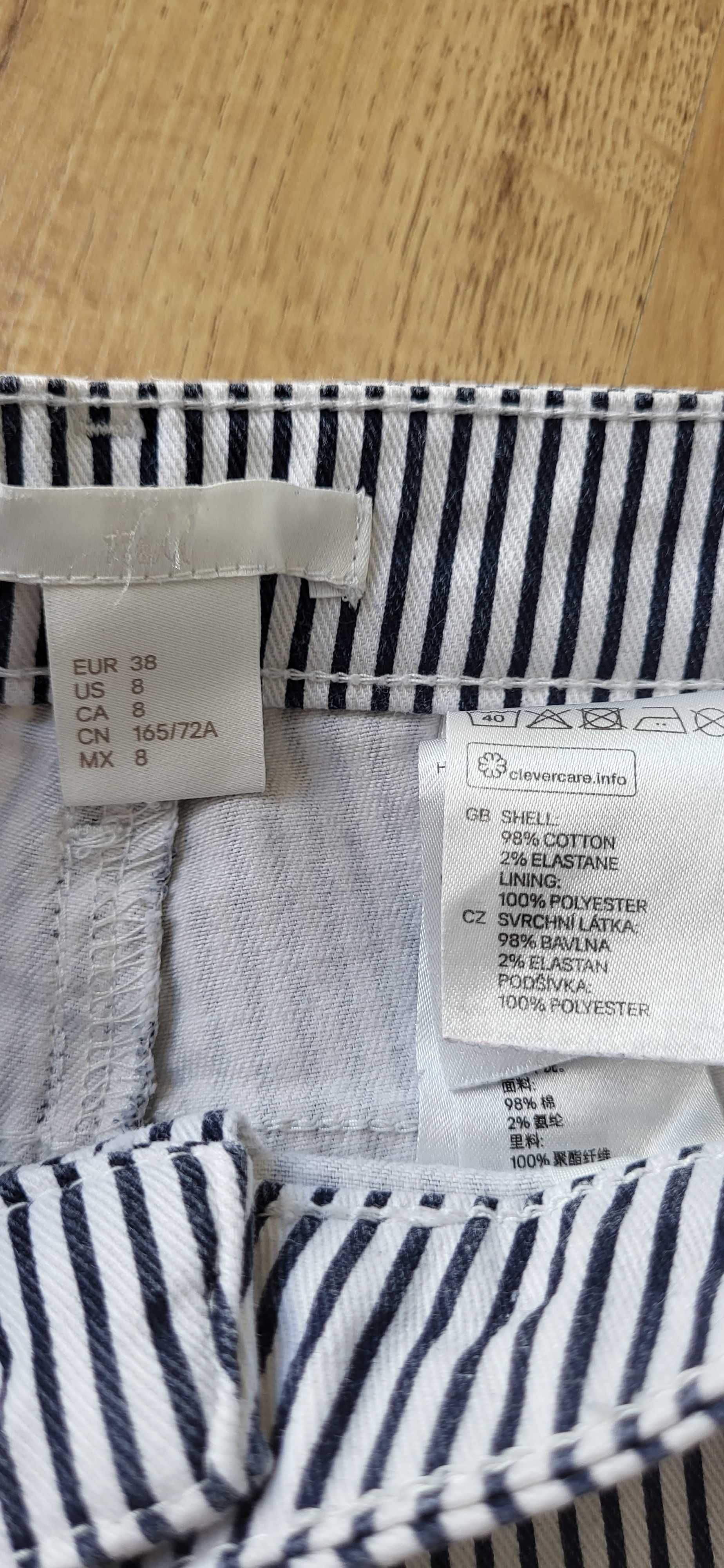 Szorty w paski H&M r 38