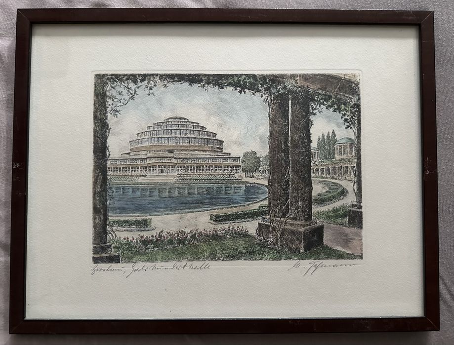 Breslau Wrocław Hala Stulecia grafika