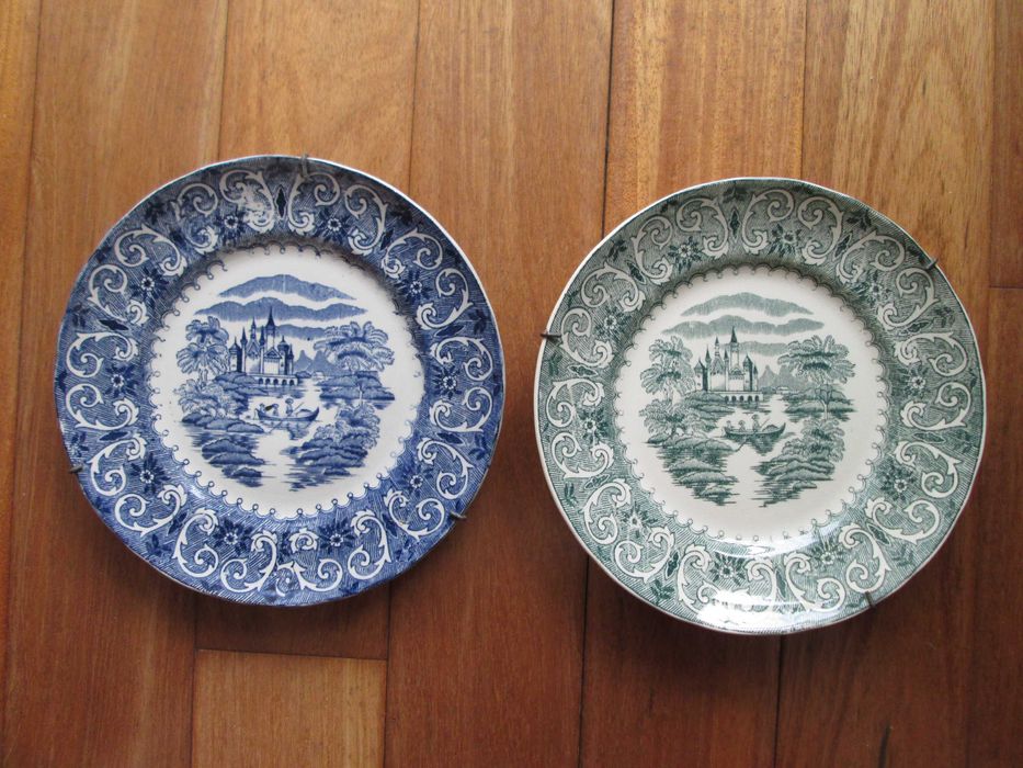 2 Pratos Antigos - Sacavém - Gilman - Decoração REINO