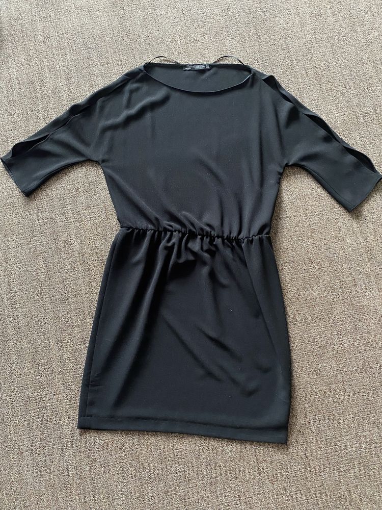 Маленькое черное платье Zara мини платье Зара
