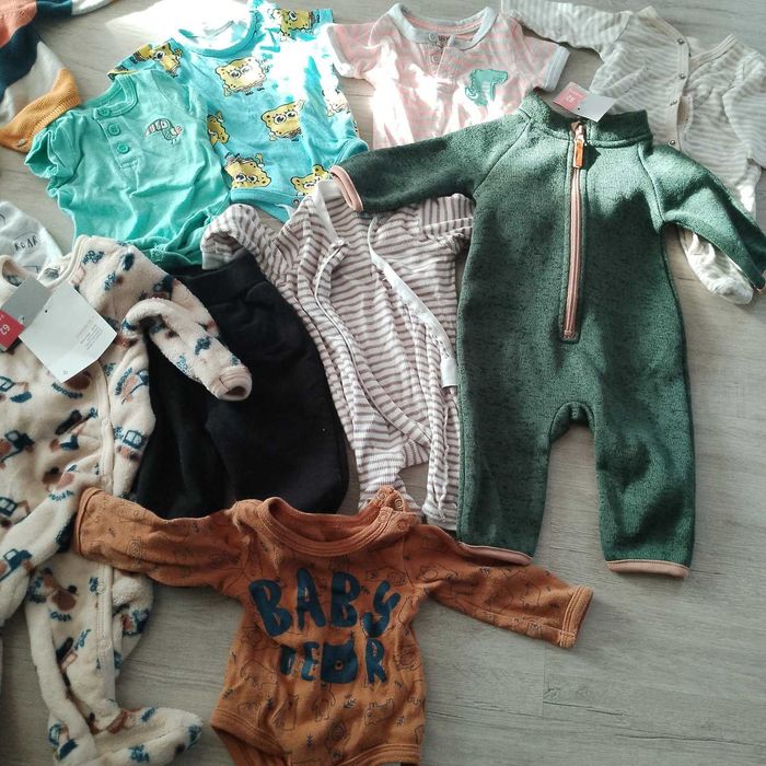 Ubranka dla chłopca, body, śpiochy, spodnie