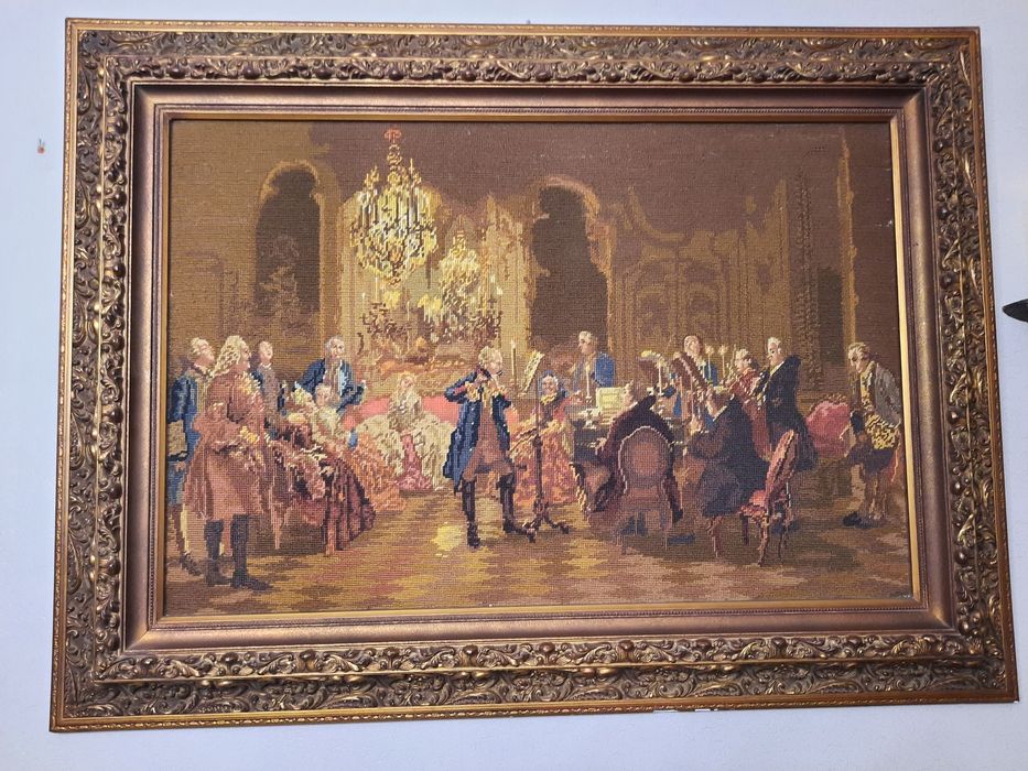 Duży obraz gobelin piękna rama 116x86