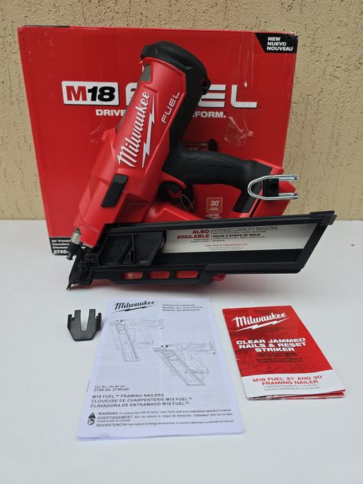 Нейлер Milwaukee 2745-20 з кутом 30-34° 2025р