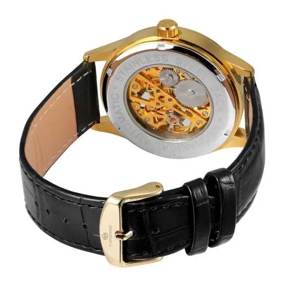 ТОП ЦЕНА!Стильные мужские наручные часы Forsining Arrow Gold Skeleton!