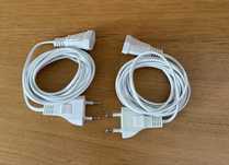 2szt Kabel / Przedłużacz 3m Bialy do lampek choinkowych,  Telefonu, la
