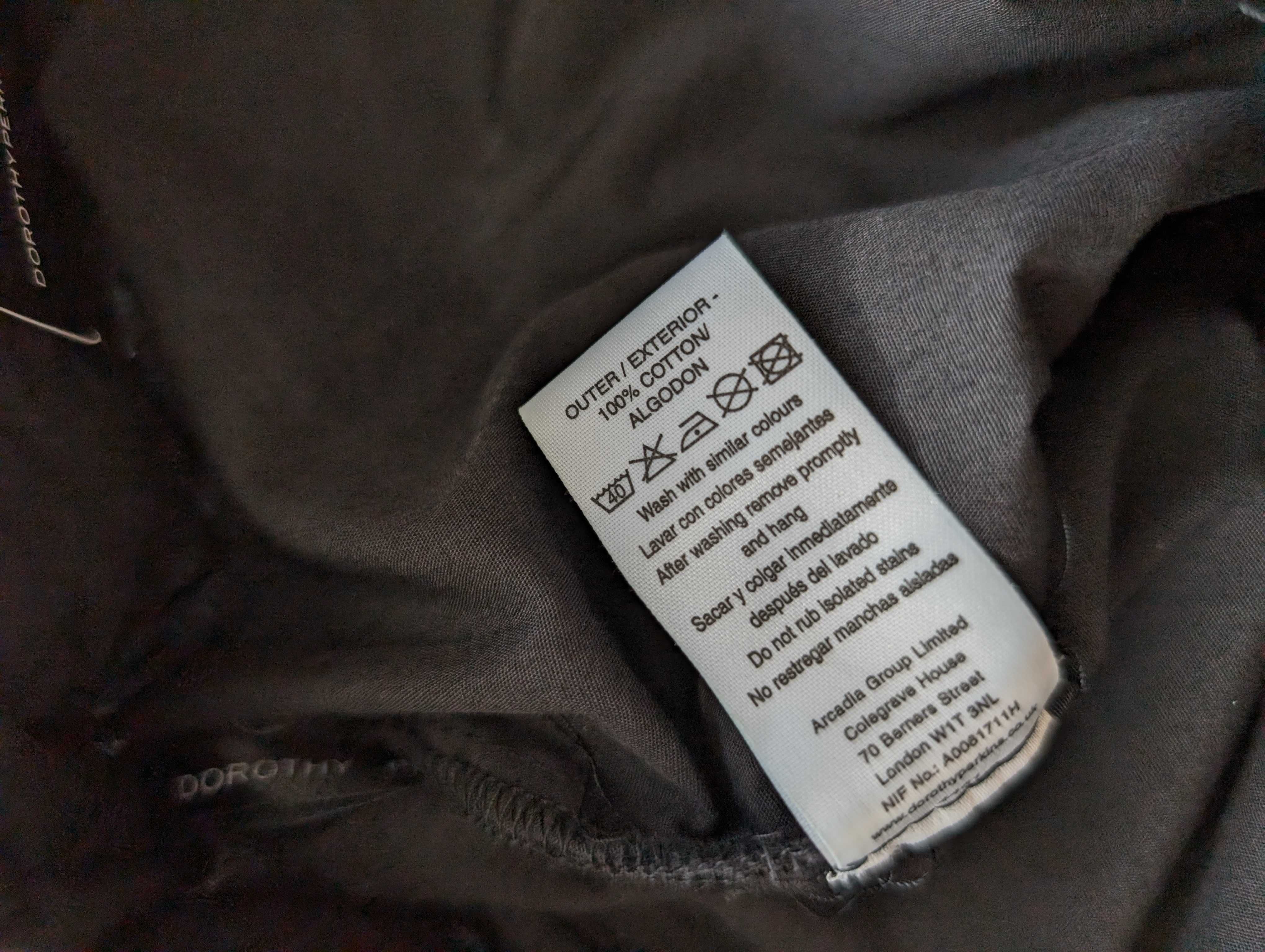 Nowa bawełniana czarna spódnica Dorothy Perkins 40
