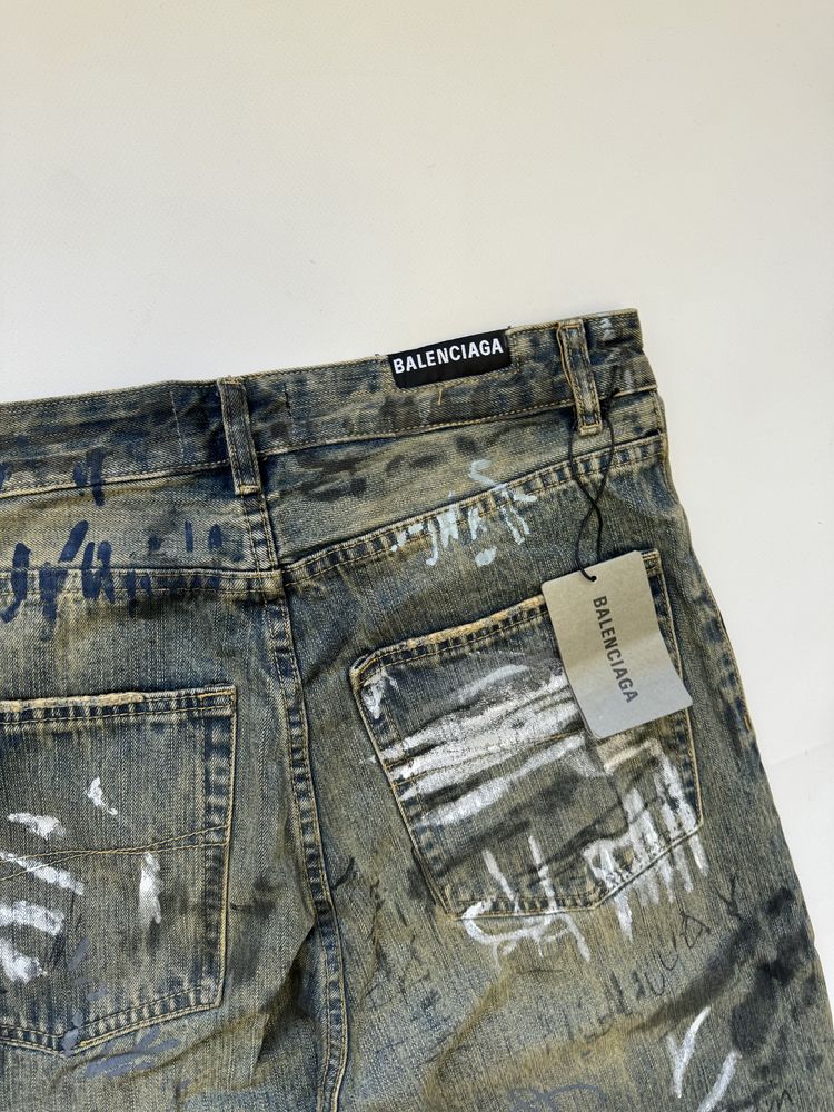 Джинсы Balenciaga Graffiti jeans vetements rick owens raf alyx