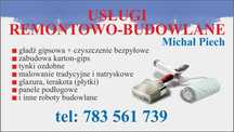Usługi REMONTOWO -BUDOWLANE,Wykończenie Wnętrz.