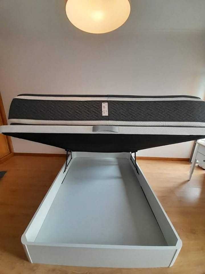Cama casal Sommier Articulado (somente cama, sem colchão) (140x190 cm)