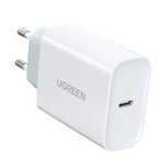 Ładowarka Sieciowa Ugreen Cd127, Usb-C, Pd3.0, Qc4.0, 30W (Biały)