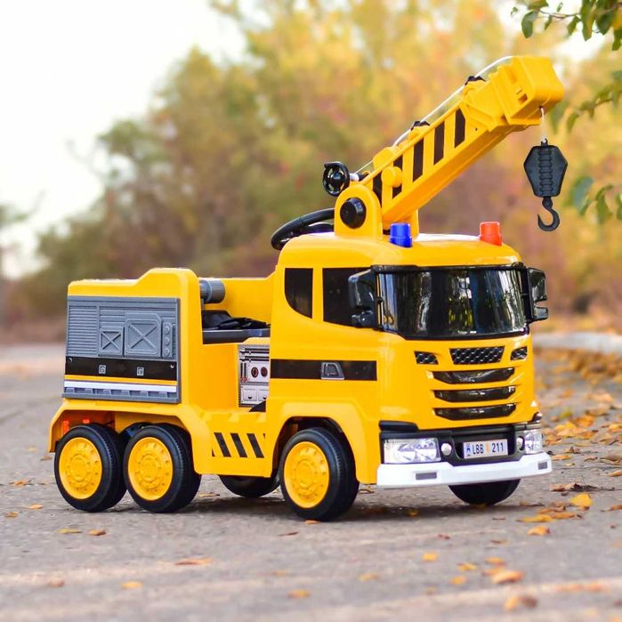 TIR SCANIA R500 DŹWIG ŻURAW Ciągnik Elektryczny Auto Akumulator DZIECI