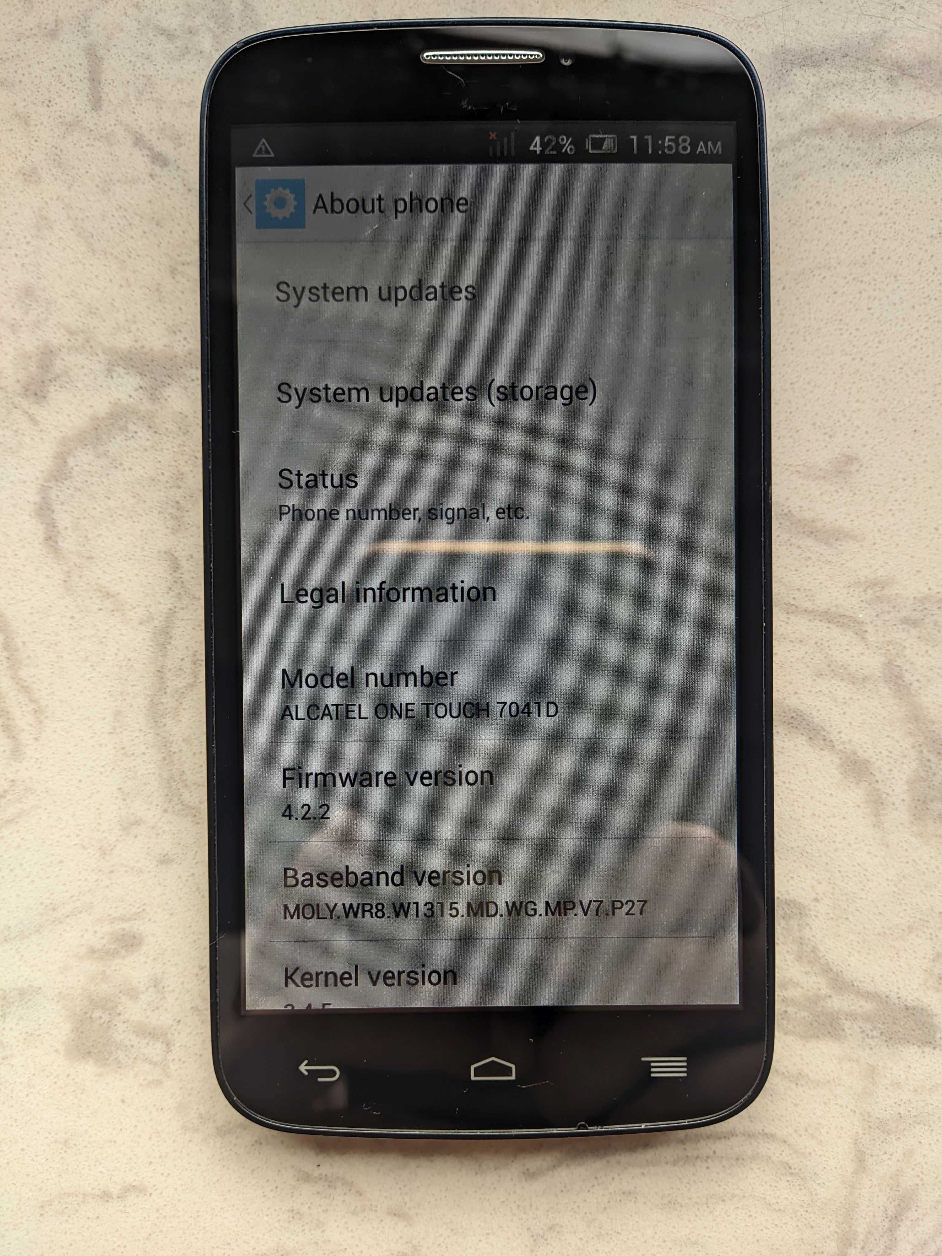 Alcatel One Touch Pop C7 7041D