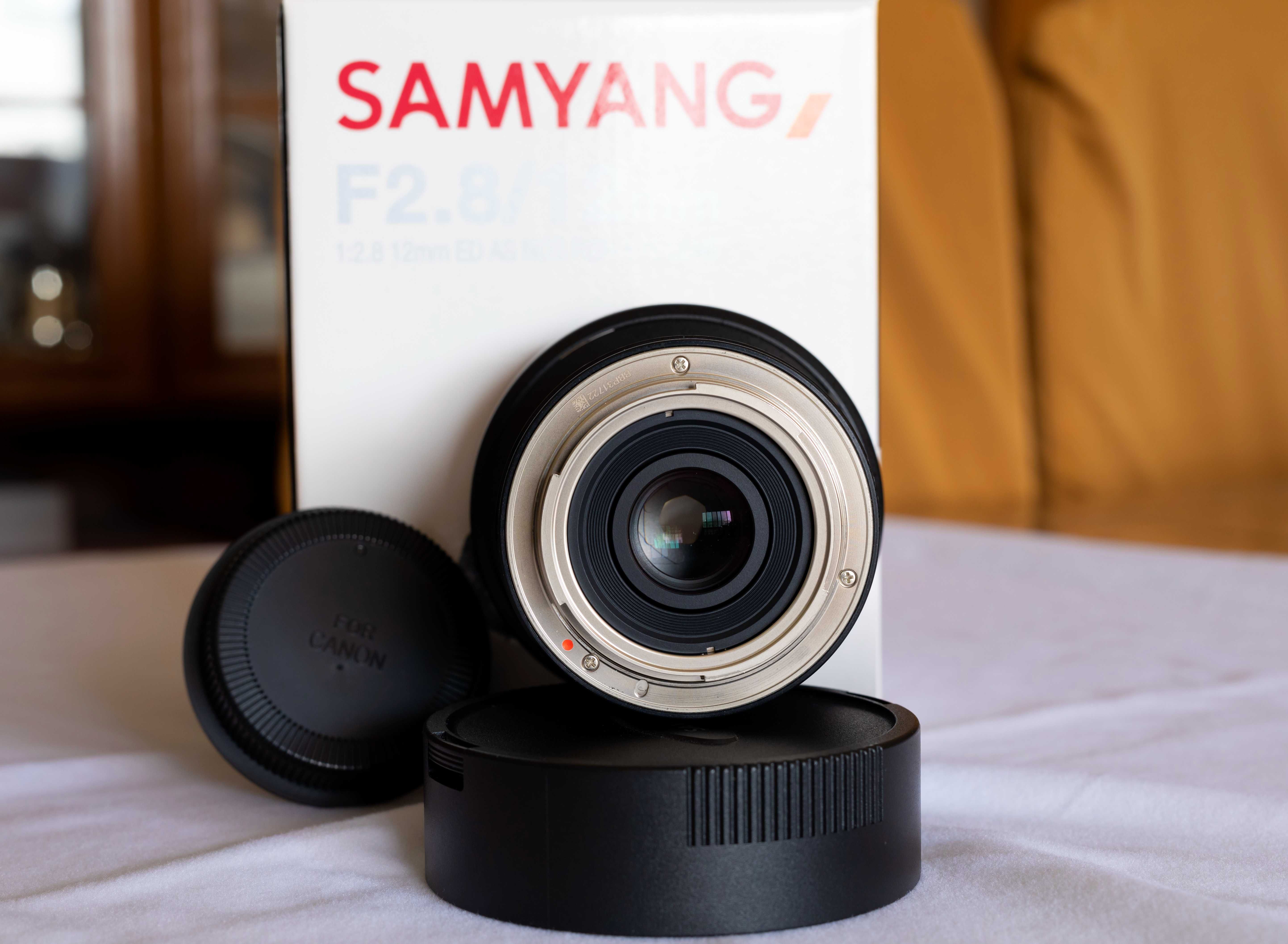 Samyang 12mm f2 8 ed as ncs fisheye para Canon
