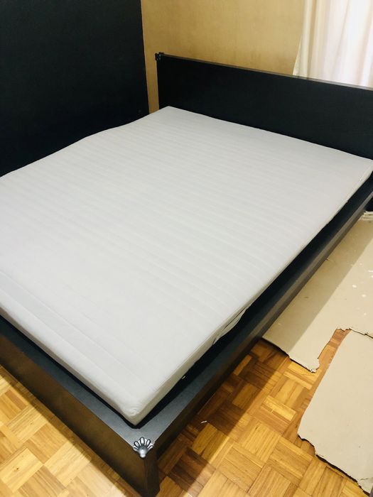 Cama Casal + Colchao + Estrado