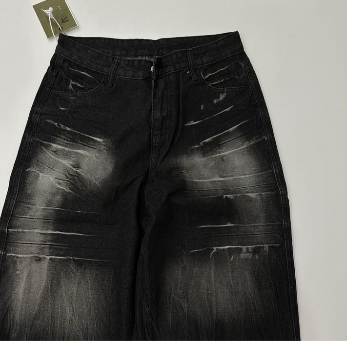Baggy opium black washed jeans stussy jaded дуже широкі чорні джинси