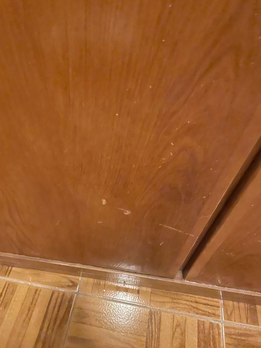 Roupeiro em madeira maciça com apenas alguns arranhões