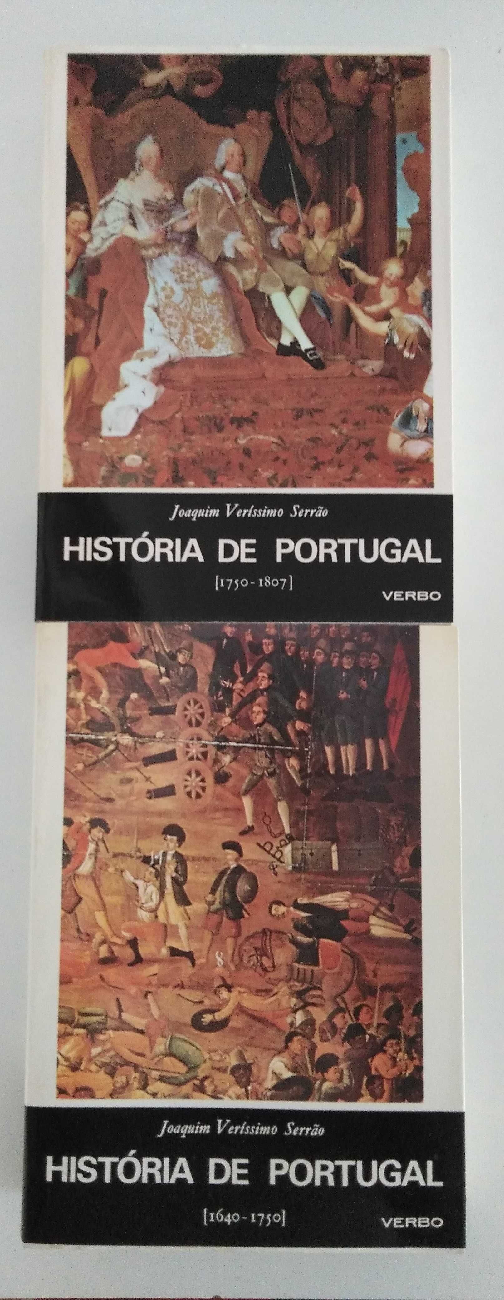 livros: Joaquim Veríssimo Serrão "História de Portugal", 12 volumes