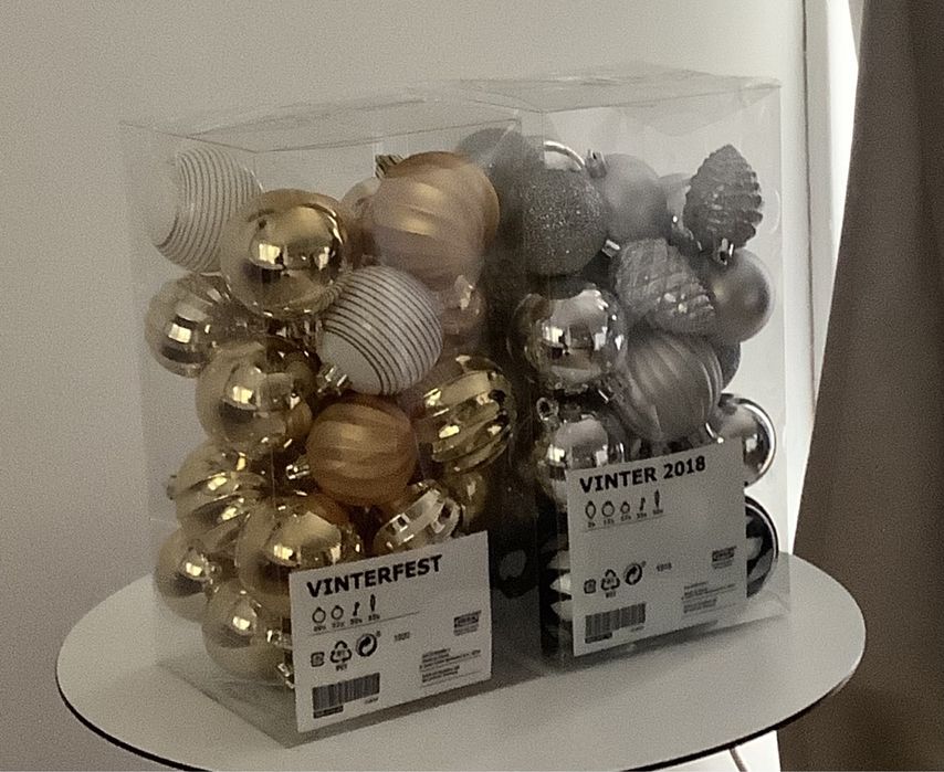 Bolas de Natal novas/ nunca utiluzadas