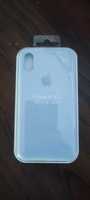 Capa iPhone X/XS silicone azul claro