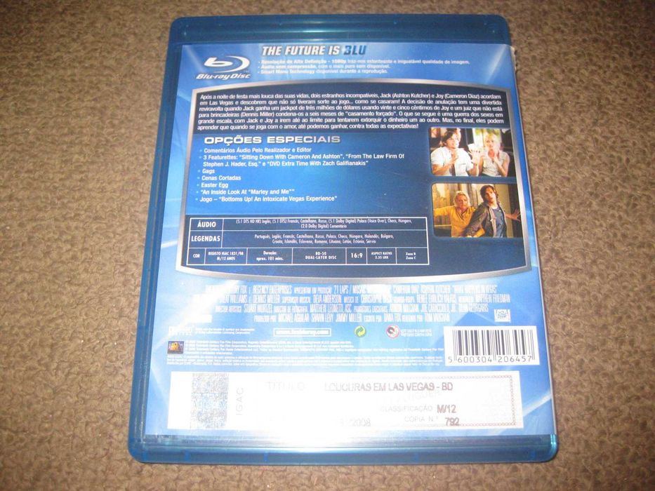 Blu-Ray "Loucuras em Las Vegas" com Cameron Diaz