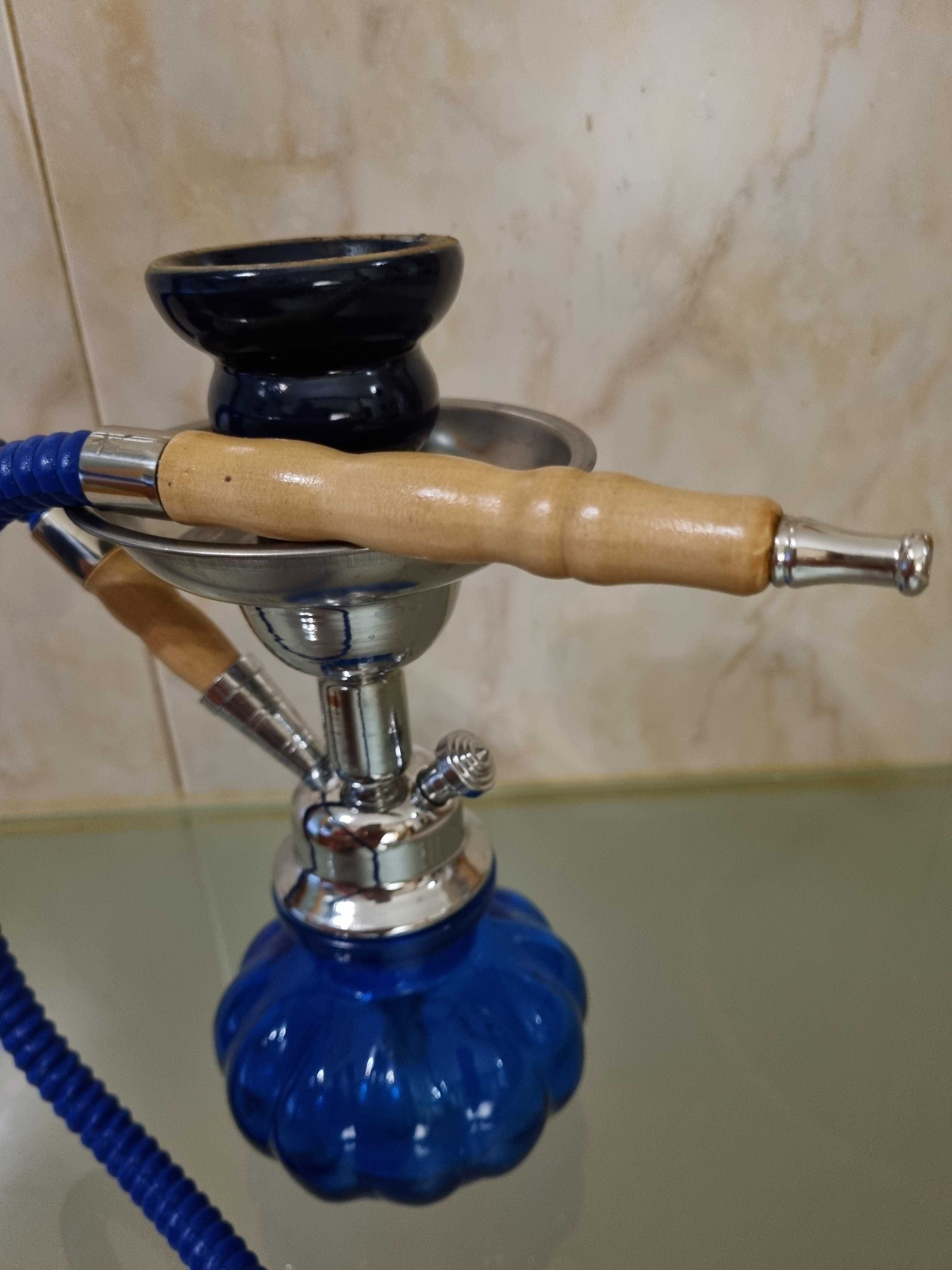 Shisha - Azul, Prateada e madeira