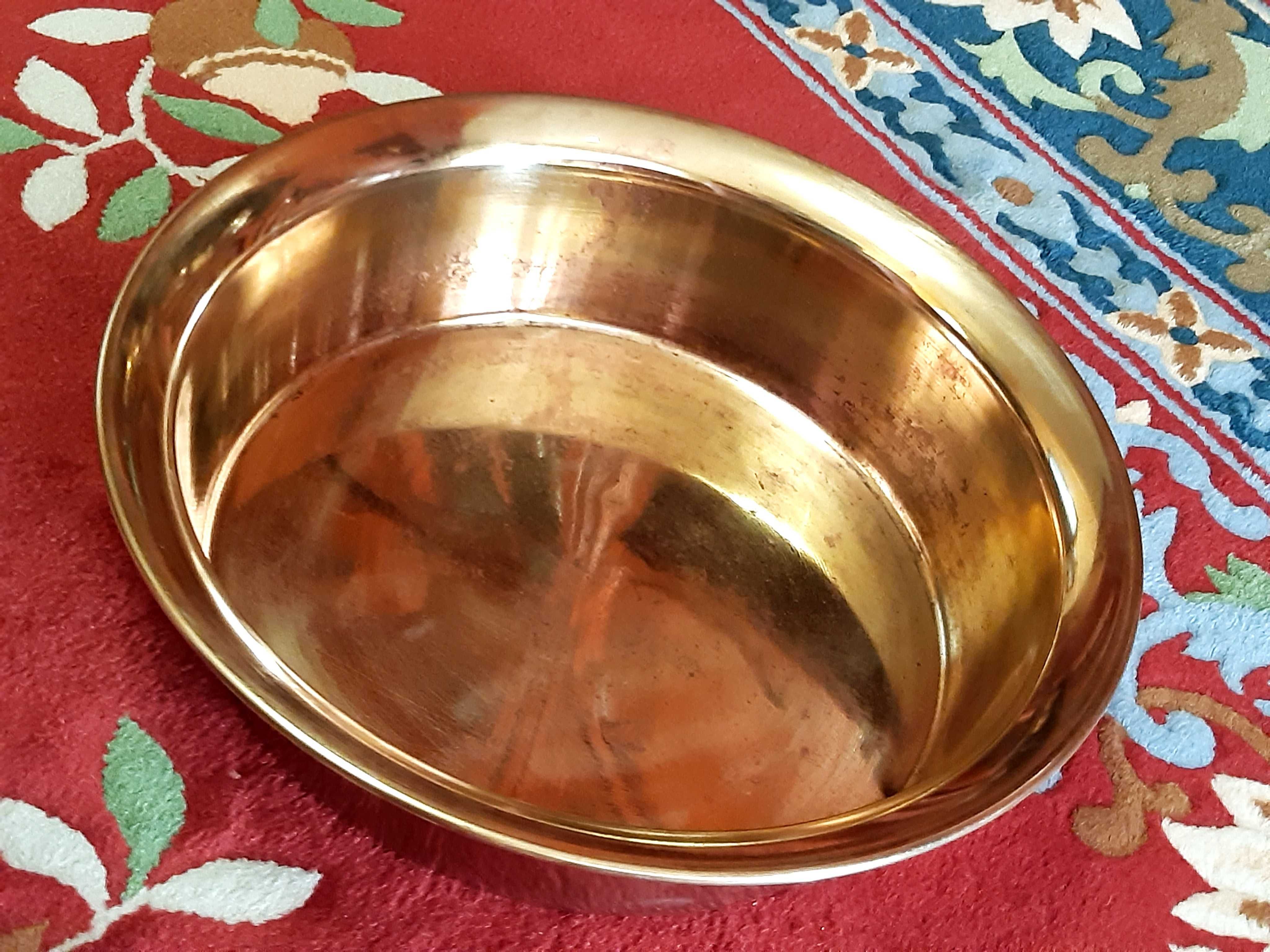 4.5 л Миска латунь, клеймо глухарь, старинный таз ссср, цена 4 р. 70 к