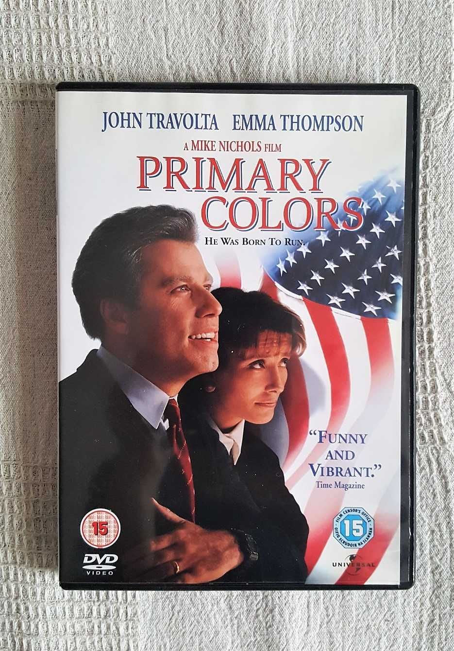 Film DVD „Primary Colors”, John Travolta, Emma Thompson