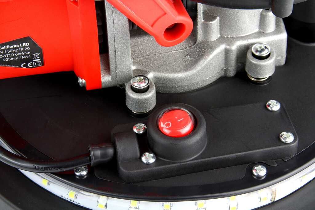SZLIFIERKA do gipsu gładzi 225mm ŻYRAFA SKŁADANA 2000W 230V worek 2101