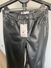 Шкіряні штани брюки Zara Flare Fit High Rise Full Length розмір M 38