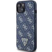 Etui Guess 4G Triangle Metal Logo Na Iphone 15 / 14 / 13 - Niebieskie