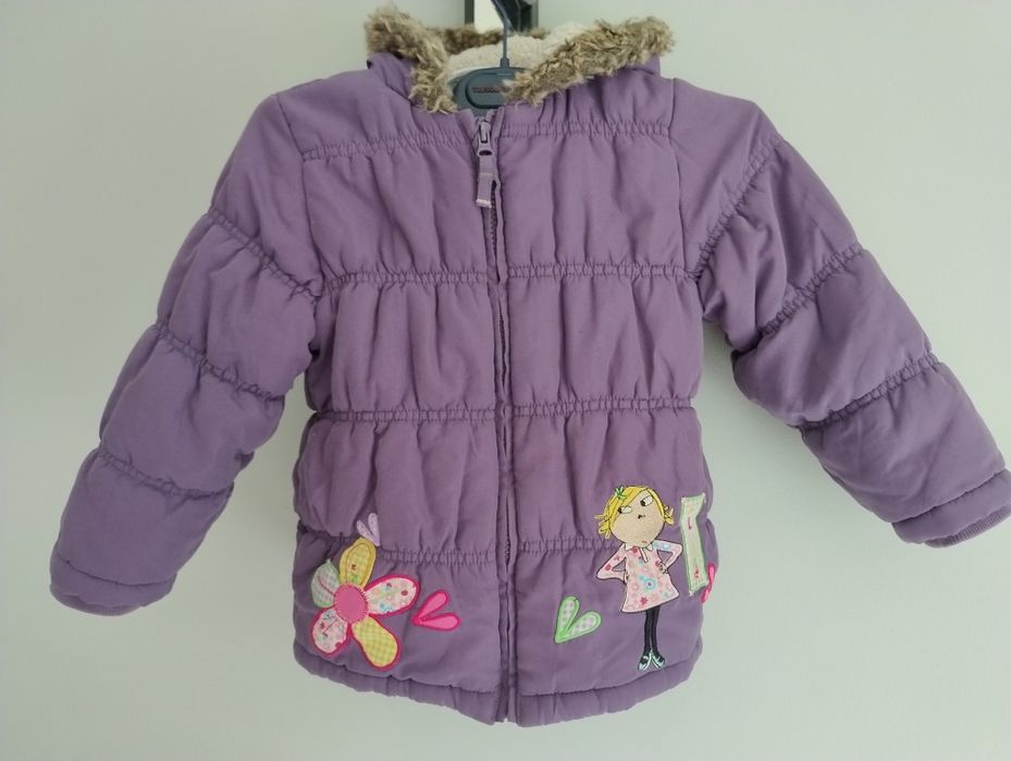 Kurtka zimowa 98-104 cm 3-4 lata LOLA TU polar kożuszek