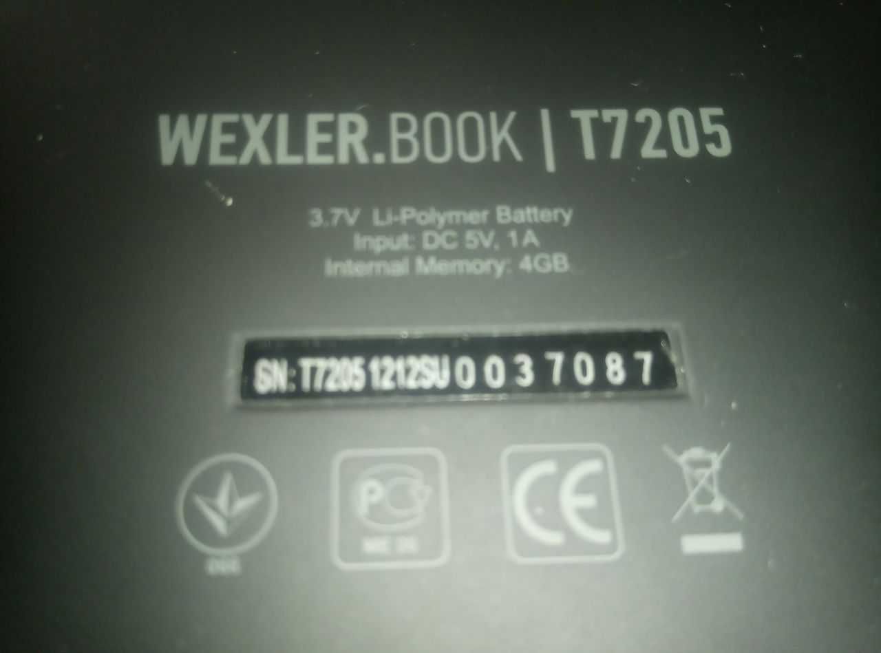 Электронная книга Wexler book T7205