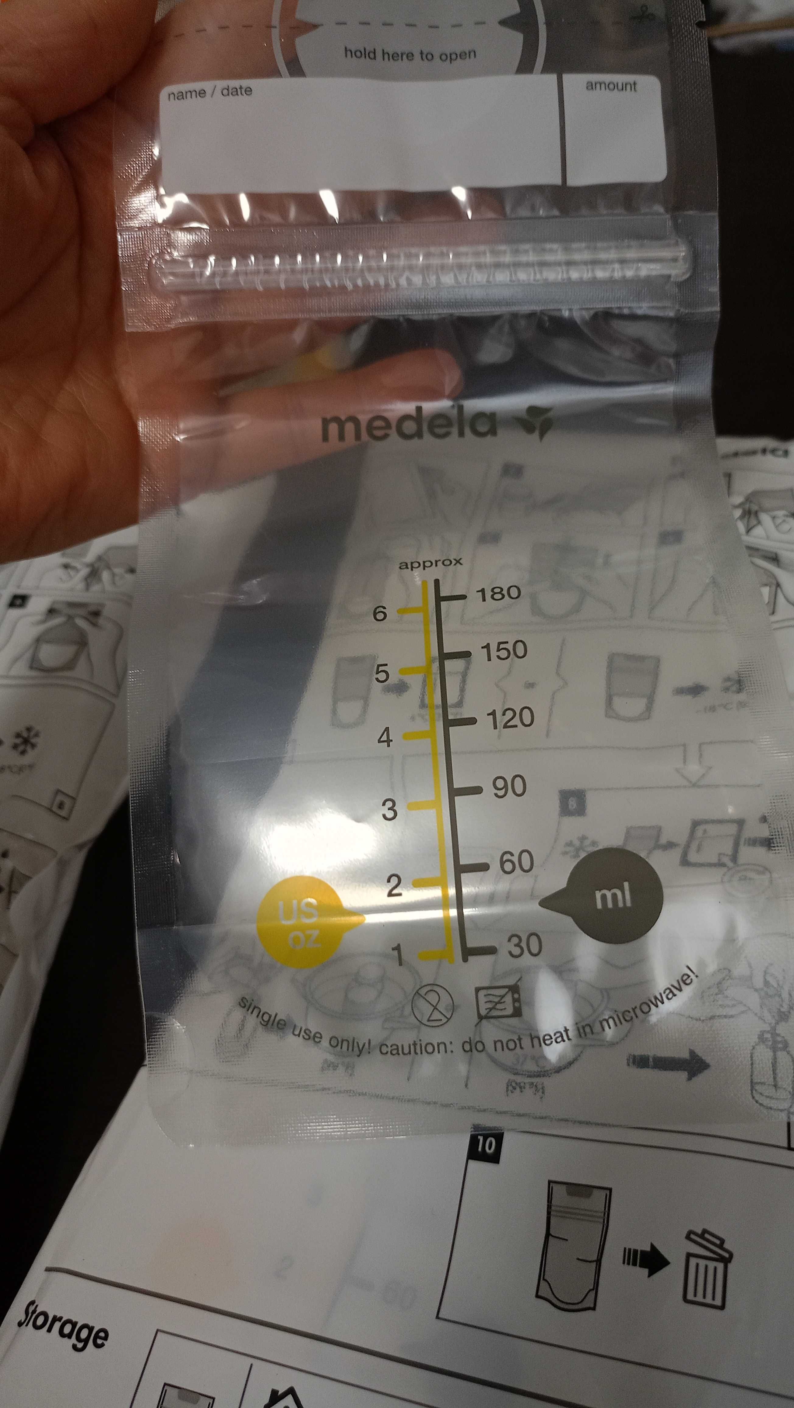 Пакети для зберігання грудного молока Medela 50шт x 180 мл