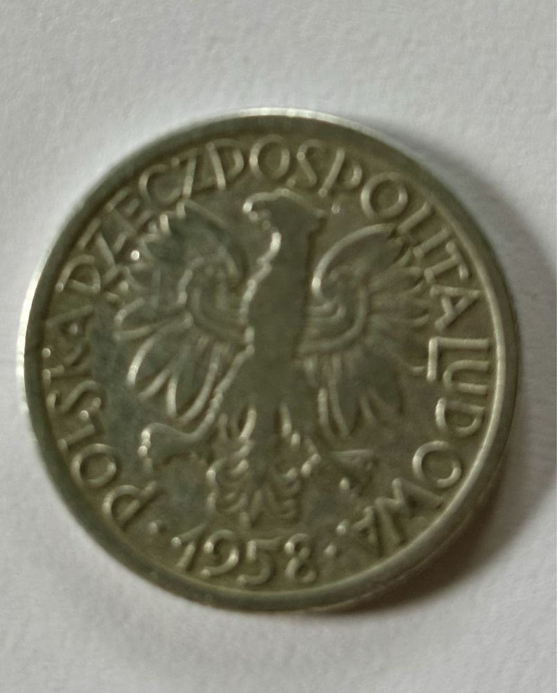 Stara moneta PRL 2 zlote jagody 1958