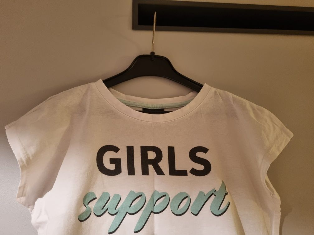 Bluzka 158-164 Page on Young crop top koszulka T-shirt