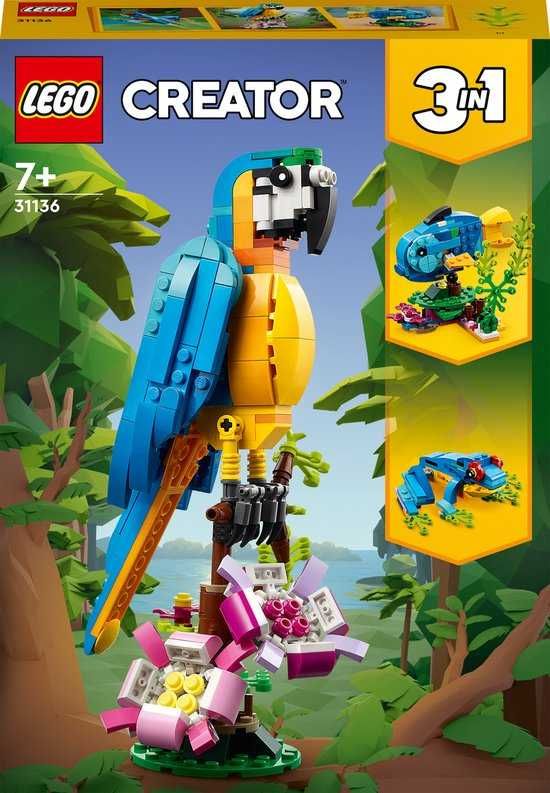 LEGO Creator 31136 Egzotyczna papuga 3w1