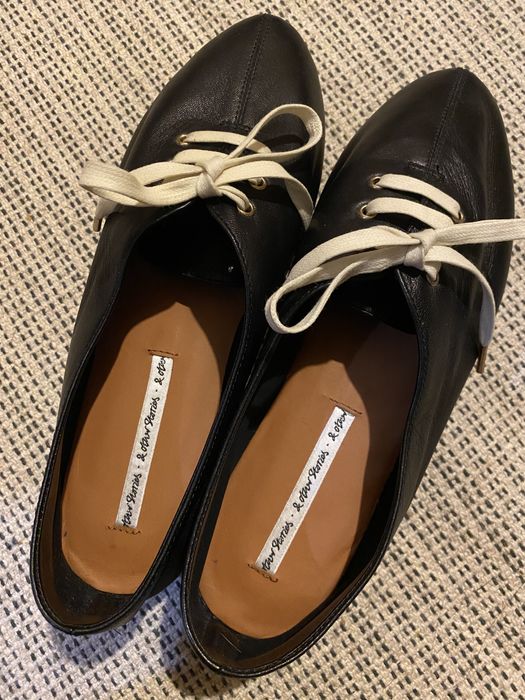 Еспадрільї/туфлі на шнурках з плетеною підошвою &other stories