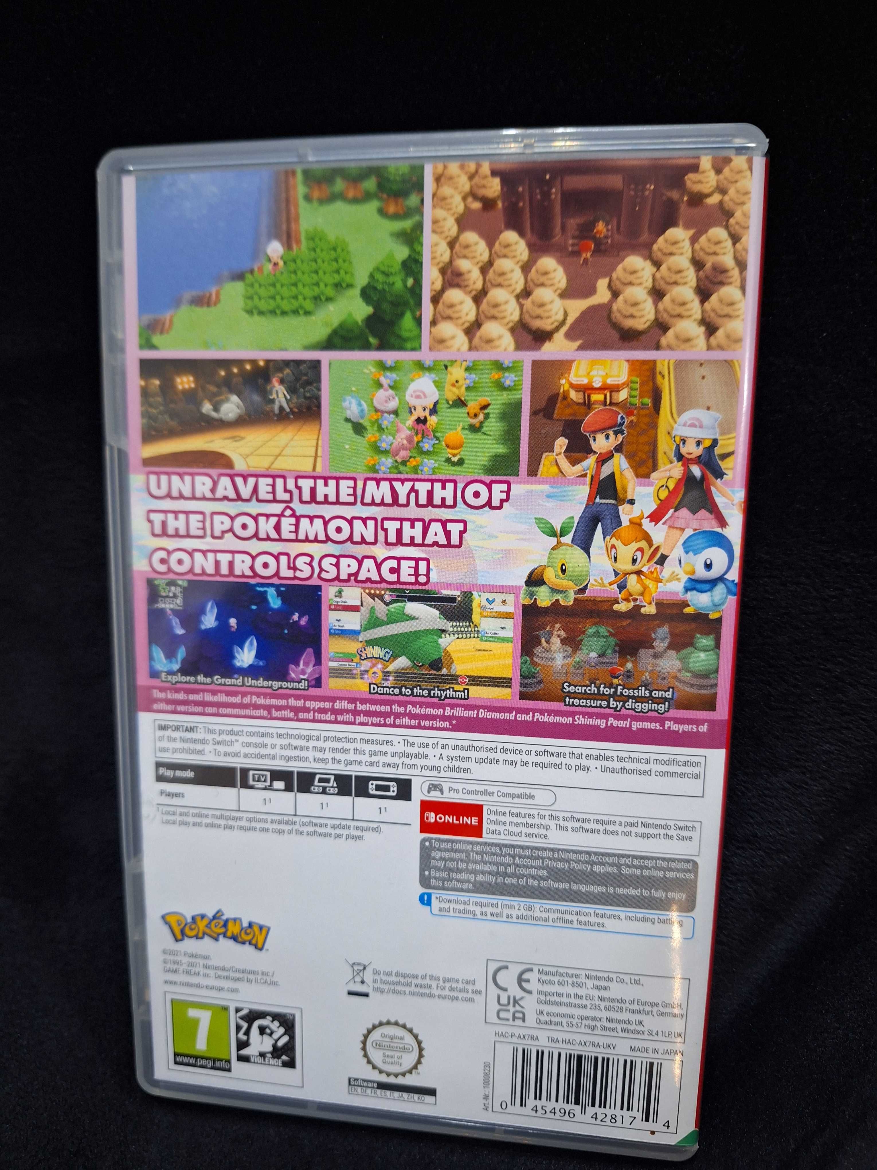 Jak NOWA Gra Pokemon Shining Pearl Nintendo Switch kartridż