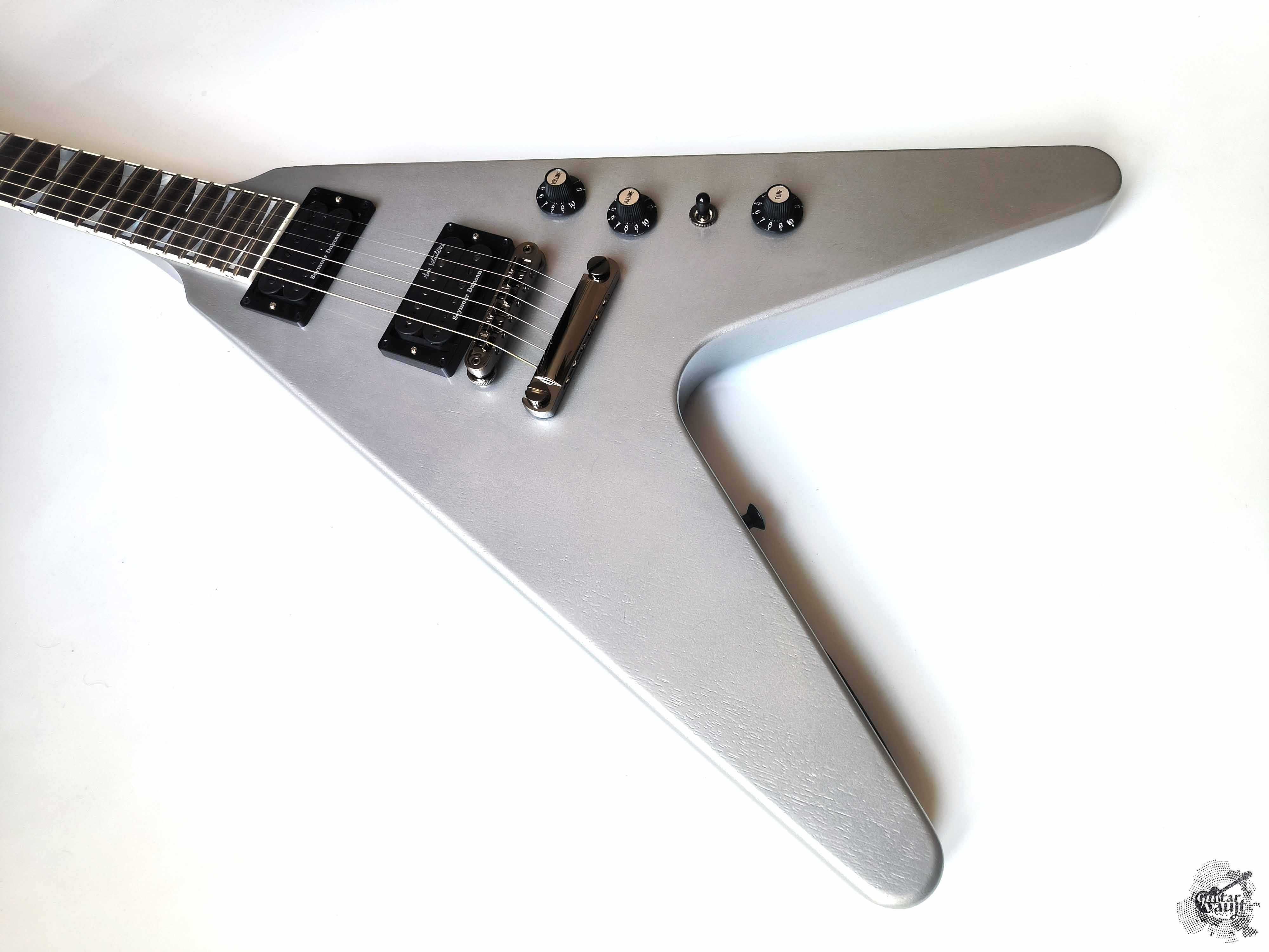 Новий Gibson Dave Mustaine Flying V EXP '2023 Silver Metallic - Demo