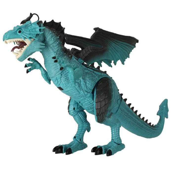 DINOZAUR RC Smok Zdalnie Sterowany CHODZI Ryczy ZIONIE PARĄ 41cm