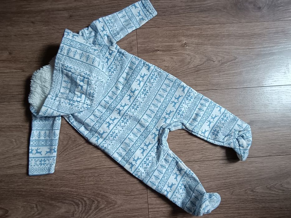 Pajacyk śpioch ciepły polarowy wewnątrz 68