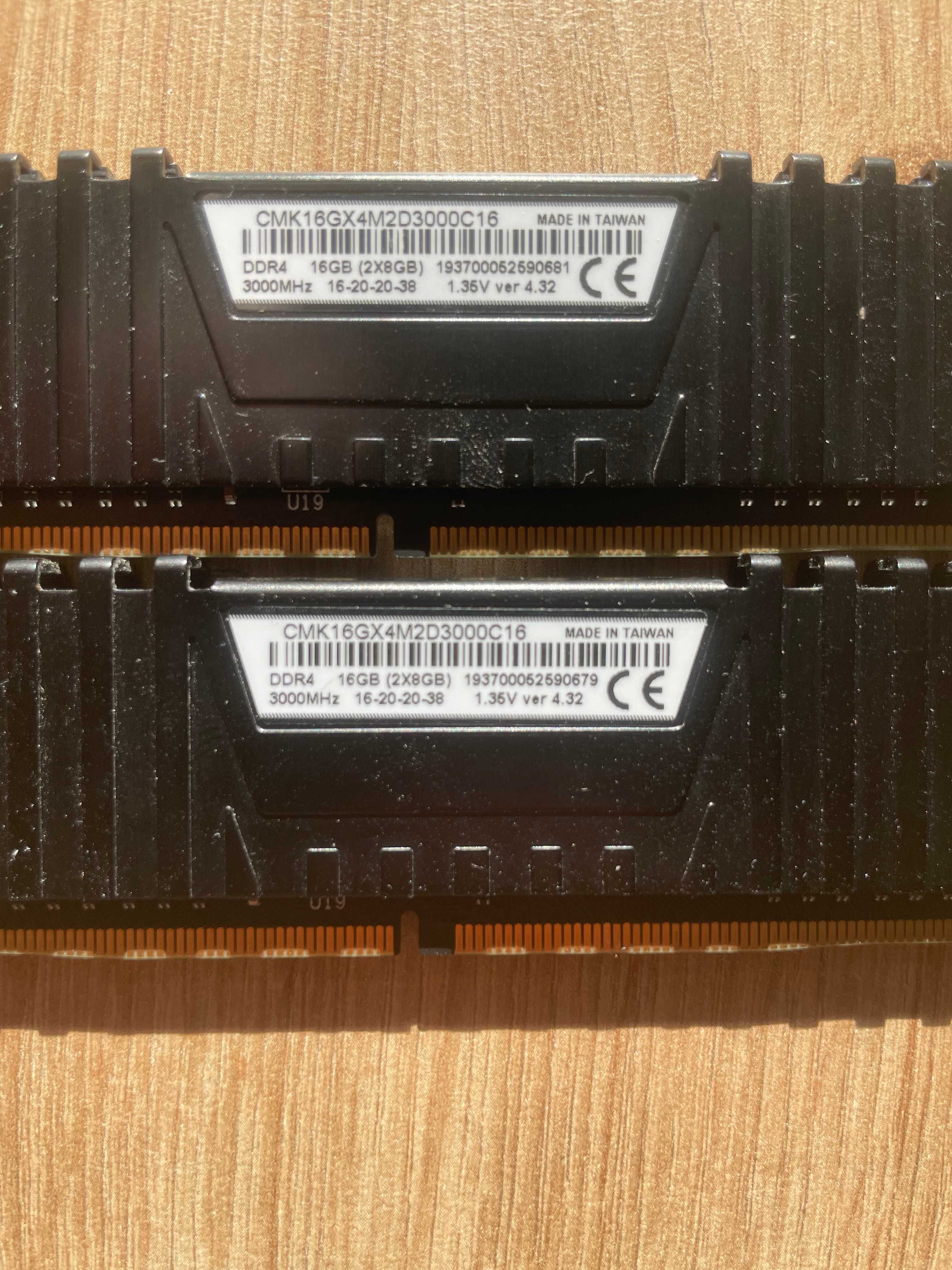 Pamięć RAM DDR4 16GB 3000MHz Corsair Vengeance LPX
