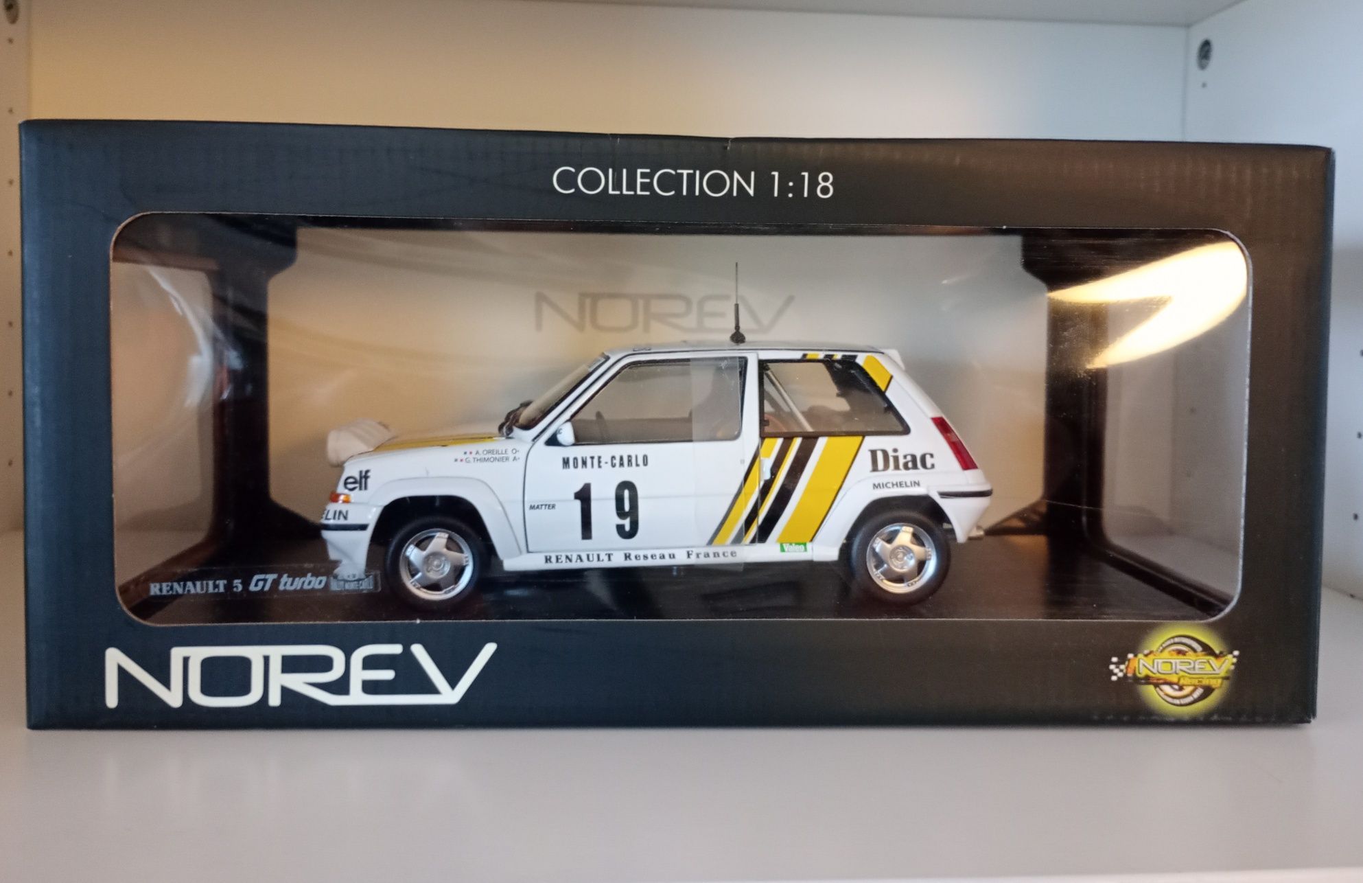 Norev 1/18 Renault 5 turbo Monte Carlo Night version