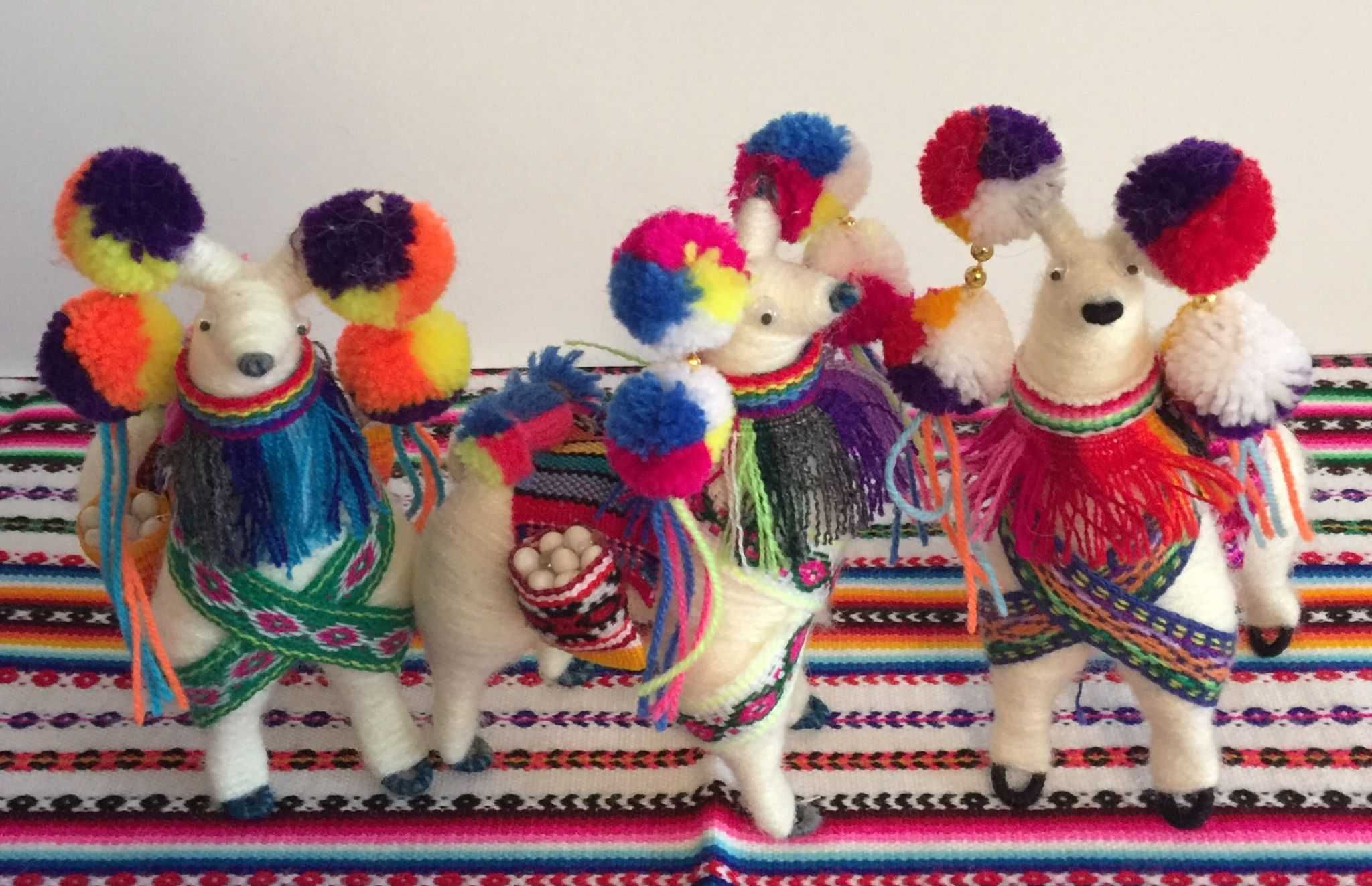 kolorowa lama z Peru 20cm - natychmiastowa wysyłka