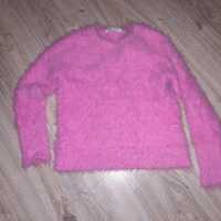 Sweterek 110/116 h&m dla Dziewczynki  włochaty